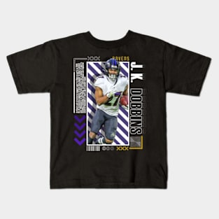 J.K. Dobbins Paper Poster Version 10 Kids T-Shirt